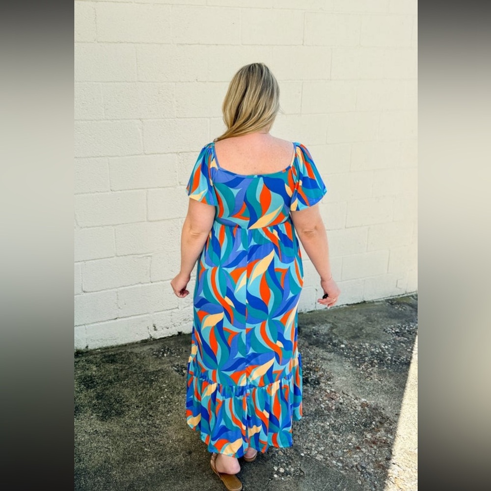 Haptics Brand Colorful Patterned Maxi Dress - Picture 2 of 7